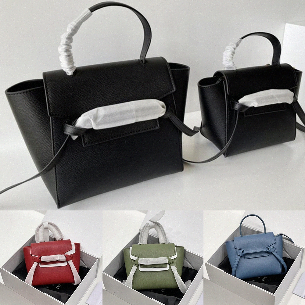 

bag women Shoulder Bags Genuine Calfskin Handbags Luxury Designers Belt Pico handbag Full package With box Totes Celin Brand tote 77UR#, 16