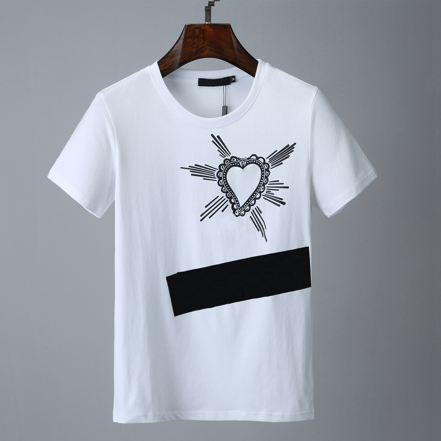 

2021 Fashion Mens T Shirt Summer Shirts High Quality Stylist Hip Hop Men Women Black Short Sleeve Tees Q2, White;black