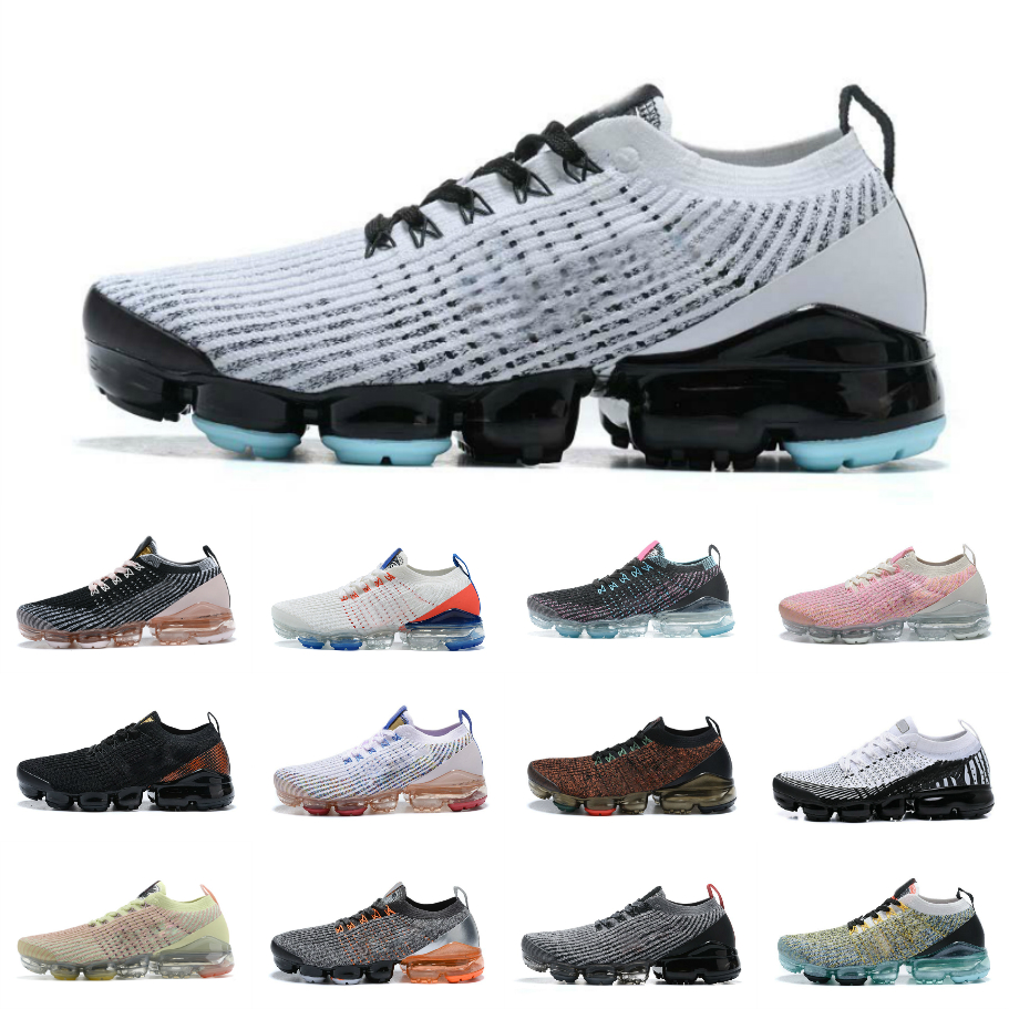 

Vapores Max Fly Knit Running Shoes Mens Women Air 2.0 3.0 Triple White Black Aurora Snakeskin Sail Oreo Midnight Purple Electric Green Chaussures Designer Sneakers, Bubble package bag