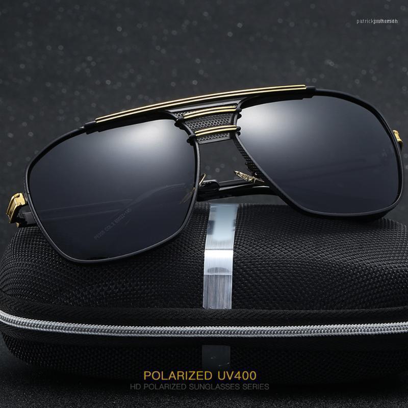

Polarized Sunglasses Men Driving Mirrors Coating Points Black Frame Eyewear Male Sun Glasses UV400 Classic Design