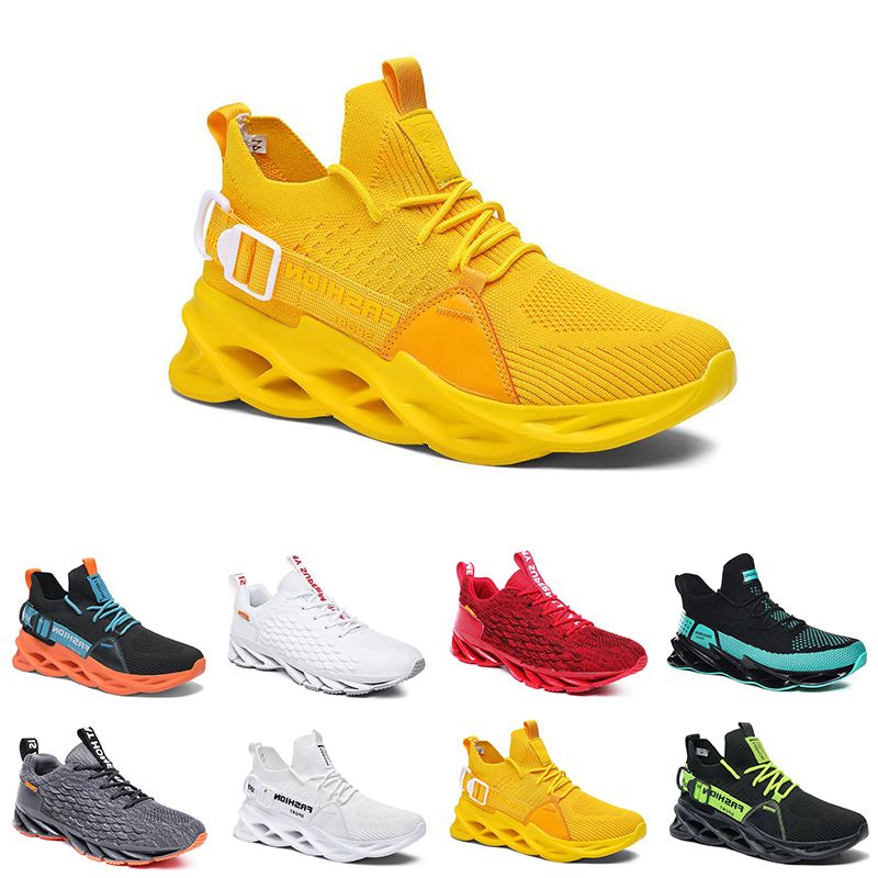 

men women running shoes orange black cream yellow red lemen green wolf grey mens trainers sports sneakers fifty one, 13
