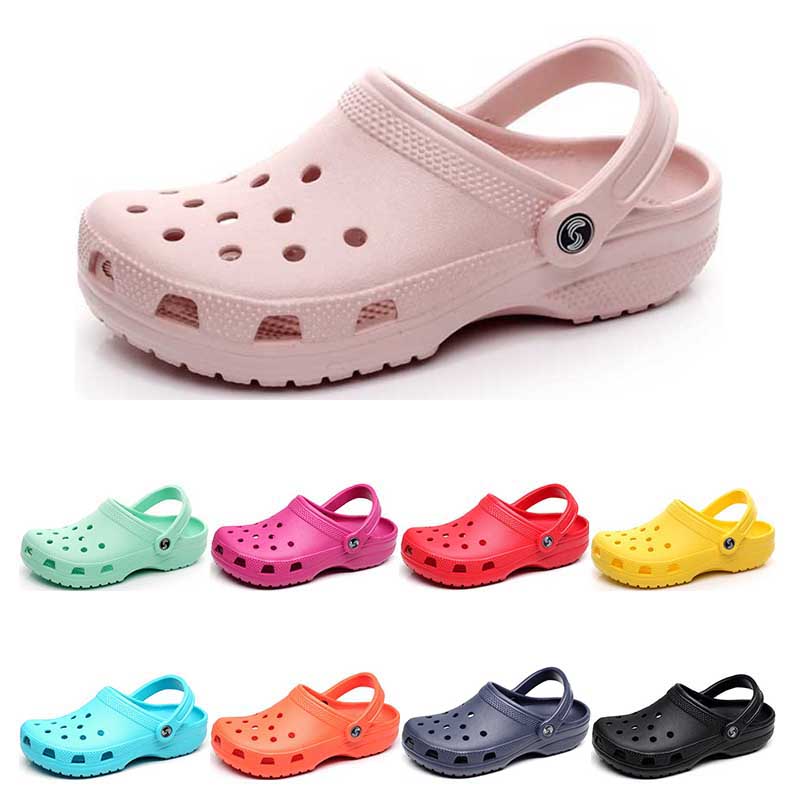 305 Sandales de mode Hotsale Slip sur la plage décontractée Chaussures imperméables hommes classiques soins infirmiers sabots hôpital femmes pant