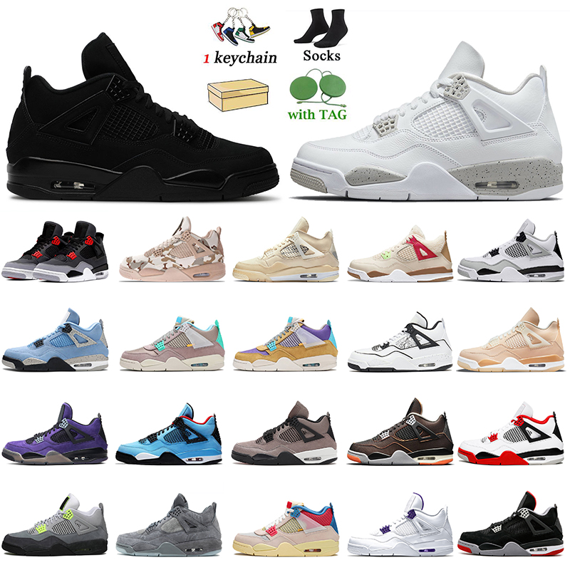 

Authentic Jumpman 4s Basketball Shoes Women Mens 4 Retro Trainers University Blue Sail Wild Things White Oreo Infrared Taupe Haze Cactus Jack Bred Off Sport Sneakers, D27 alternate 40-47