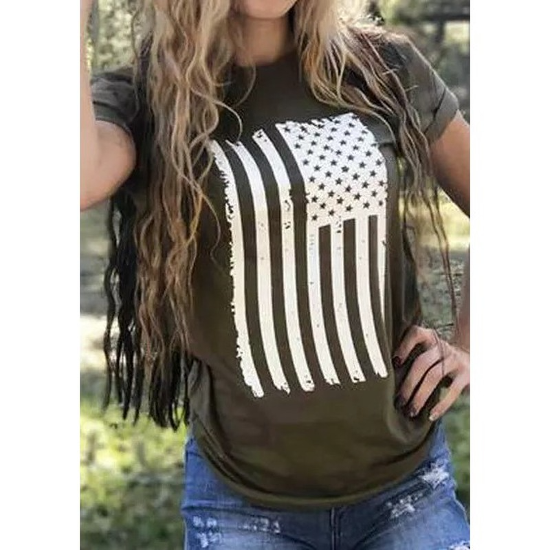 

Featured Women is Fashion Words 3D Printing Short Slim T-shirt Summer Casual Round Neck Short Top Short Sleeve T-shirt, White