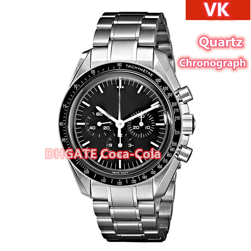 

Luxury High Quality Watch Classic 44mm 311.30.44.50.01 Sapphire Glass Stainless Steel VK Quartz Chronograph Working Mens Watch Watches, Black