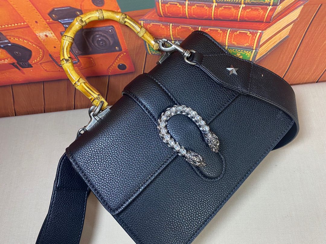 

Totes Bamboo handle stripe webbing color matching leather one shoulder diagonal handbag Mini women's Black BlackRedGreen /white blue red M448075, Black red green