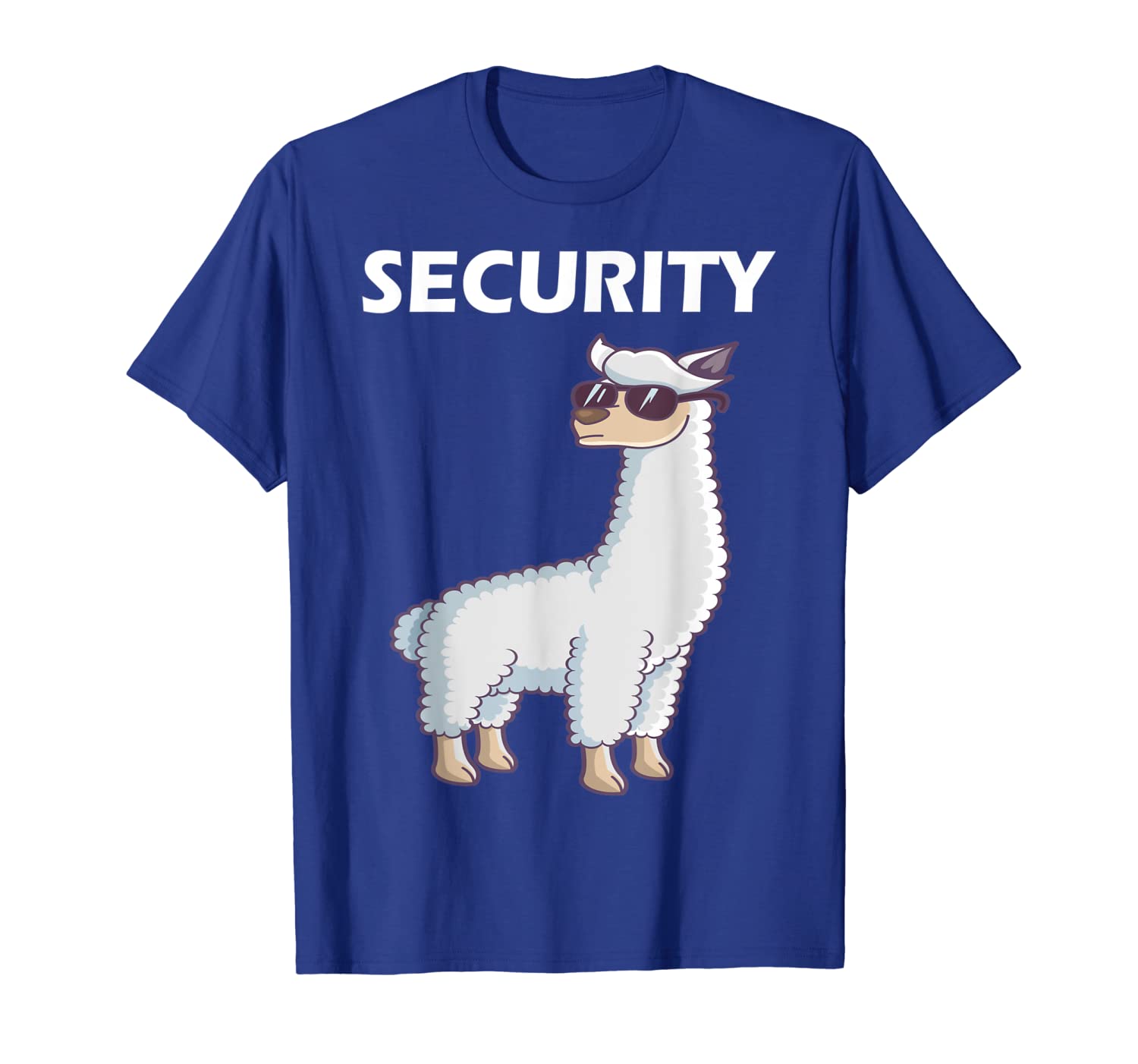 

llama security shirt funny llama security party t-shirt, White;black