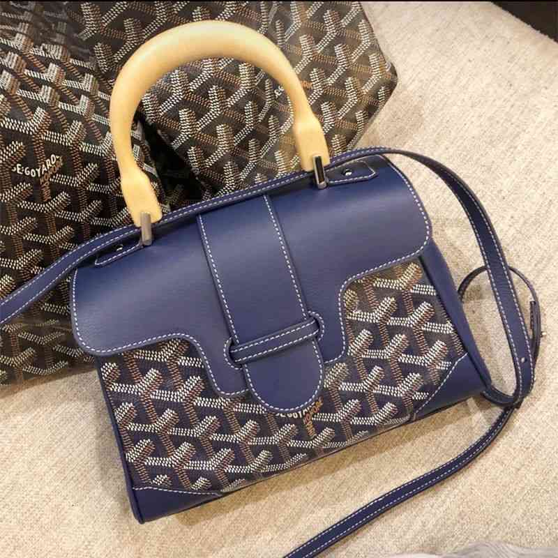

Goya Bag Goyar Saigon Minisaigon Leather One Shoulder Cross Carry Kelly Women's Wooden Handle Hand Zlh