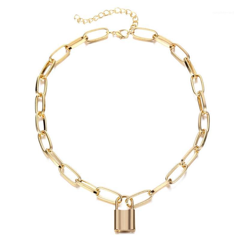 

Chains Vintage Golden Chain Choker Necklace For Women Fashion Punk Metal Multilayer 2021 Trend Female