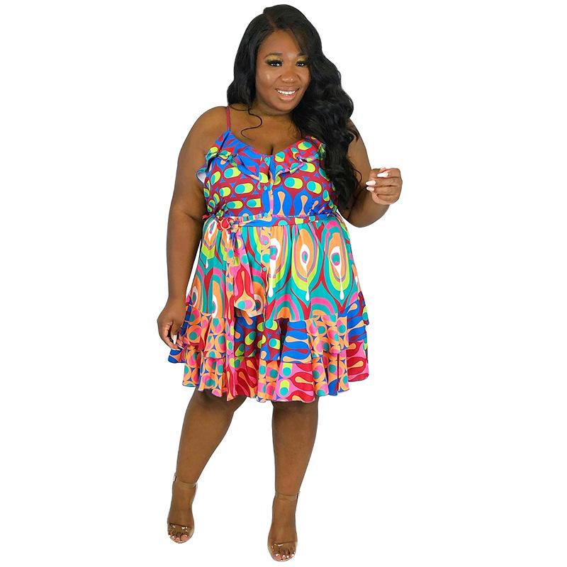 

Plus Size Dresses Elegant Slip Sundreses 4xl Women Boho Bohemia Oversized Big Dress Vestidos De Fiesta Talla Grande, Red