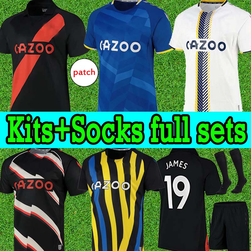 

21/22 toffees James soccer jerseys CALVERT-LEWIN CALVERT LEWIN RICHARLISON ALLAN DIGNE 2021 2022 NKOUNKOU BERNARD men + kids kit sock full set football shirt, 21 22 home patch