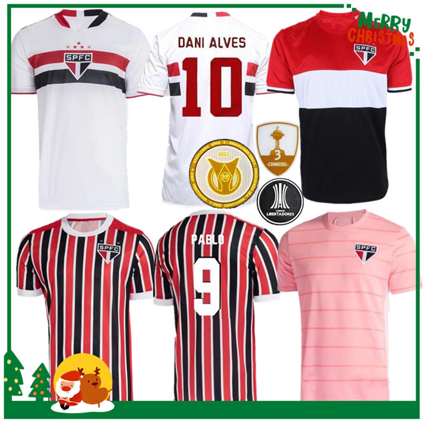 

21 22 Sao Paulo DANI ALVES soccer home away 3rd jerseys 2021 2022 COUTINHO VINICIUS Goalkeeper football shirts, 21/22 sao paulo women