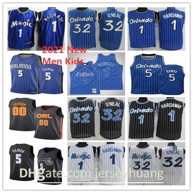 

2021 Men Kids Orlando\rMagic\rAaron 00 Gordon Basketball Jerseys Youth Penny 1 Hardaway Shaquille 32 ONeal Tracy 1 McGrady Jersey, Black