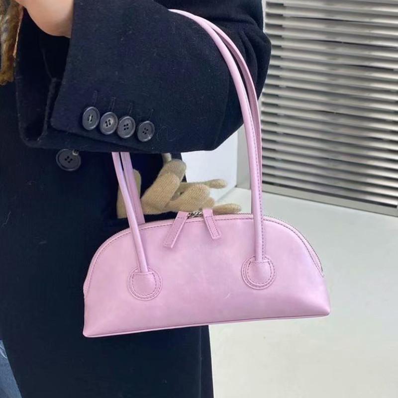 

Evening Bags Bag Girl 2022 Early Spring Candy Color Cute Oil Wax Skin Shell Simple And Versatile Long Handle Underarm Shoulder