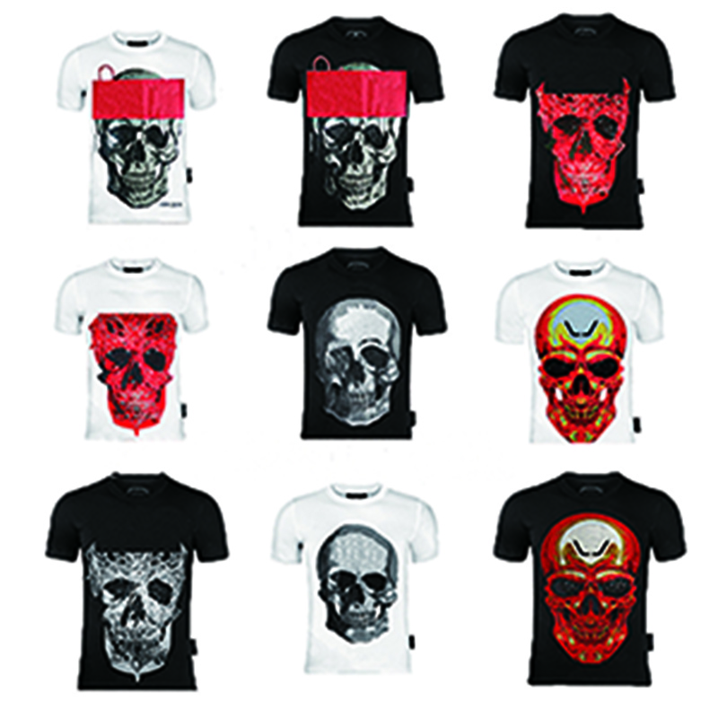 

2021t shirt MenT-Shirt Skeleton Women 1 High fashion Quality novel Top Casual Tees 2Colors M-3XL, White;black