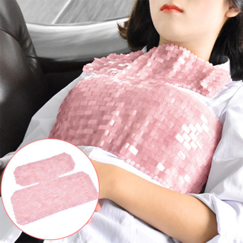 

Rose Quartz Jade Beauty Massager Pink Crystal Shoulder Curtain Chest Curtain Natural Stone Massage Relaxation Skin Care Tools X0426