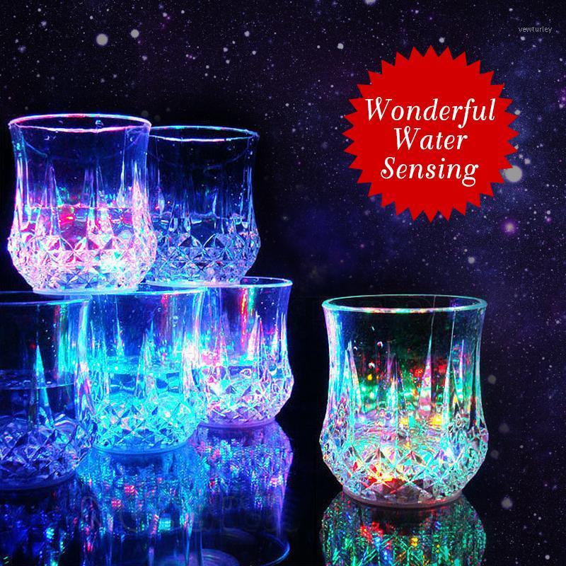 

Party Decoration LED Automatic Flashing Cup Colorful Light Up Mug Wine Beer Glass Whisky Drink Kitchen Christmas Bar Club Birthday