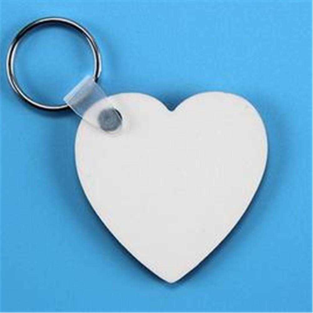 Blank keychains For Sublimation Mdf Heart Round Love Key Chain Iewelry Thermal Transfer Printing DIY Blank Material Consumables