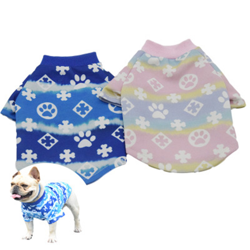 

Fashion dog apparel classic design pet clothing autumn summer Teddy Printed cloth, Pic 1