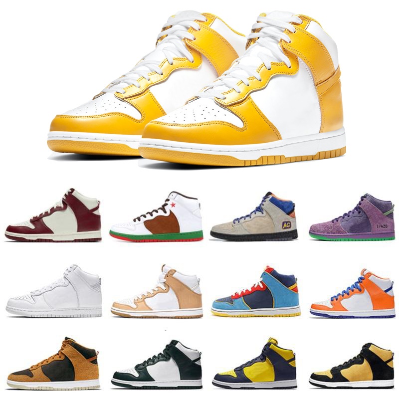 

SB Dunk Dunks High mens Running shoes Ambush X Syracuse Triple White Black Dark Sulfur Flash Lime Premier Twist Chicago Royal men women trainers sports sneakers 36-45, Pay for box