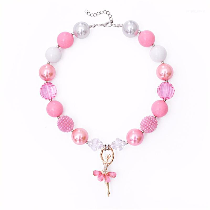 

2pc Music + Dance Girl Friend Necklace Children Bubblegum Bead Baby Jewelry Clothing Accessories Girlfriend Gift Chains