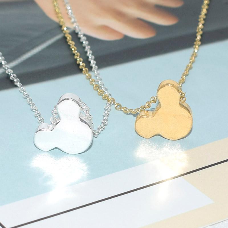Pendant Necklaces Simple Design Dainty Cute Mouse Head Necklace Cartoon Style Baby Christmas Gift Birthday Collar-image-697624953