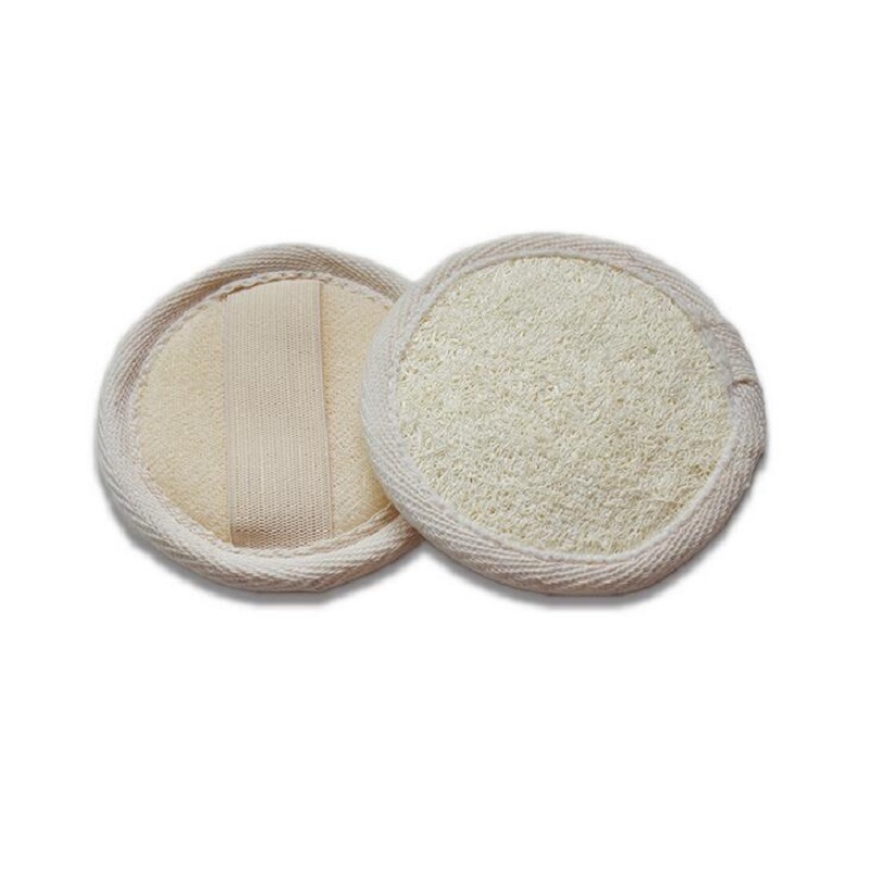 

8cm Round Natural Loofah Facial Cleaning Pad Luffa Sponge Remove the Makeup