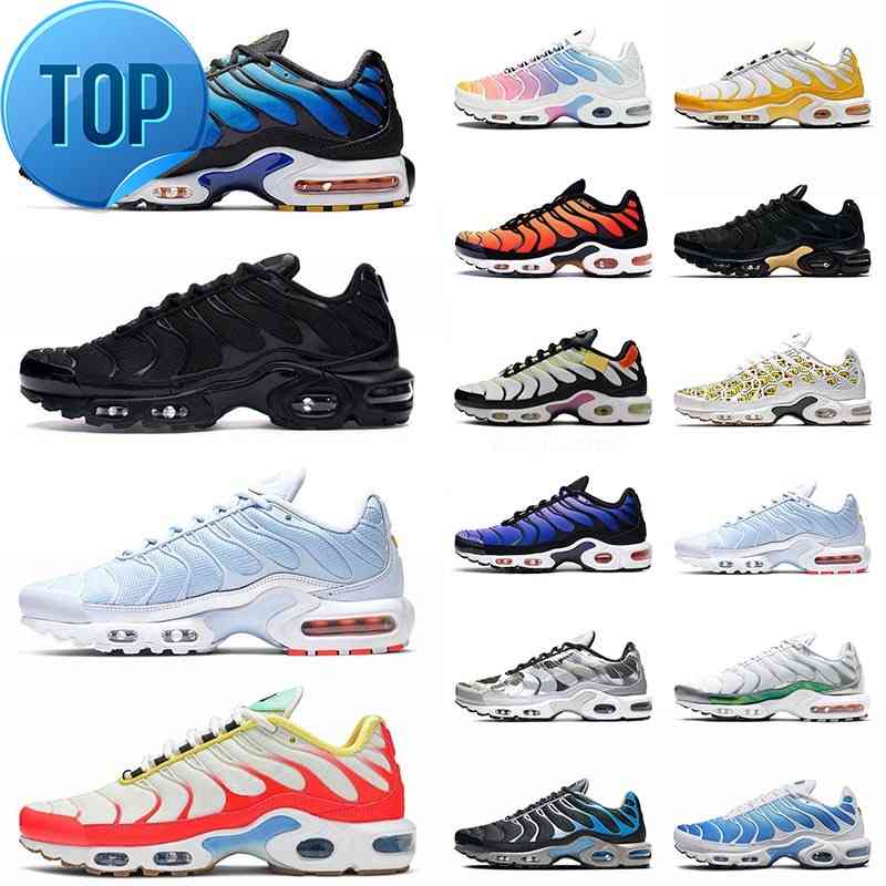 

36-45 Top Fashion SIZE 12 Hyper Blue Triple Black Running Shoes Tn Plus SE Vibrant Tropical Mens Women Smoke Grey Outdoor Sports Sneakers 36-46, B12 university red 40-46