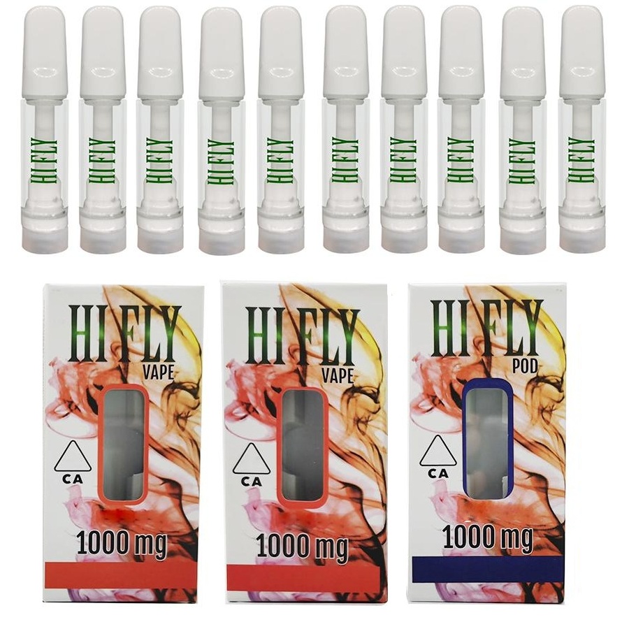 

HIFLY Full Ceramic Vape Pen Cartridges Thick Oil 0.9ml Atomizers Empty Carts 510 Thread Cart Vaporizers