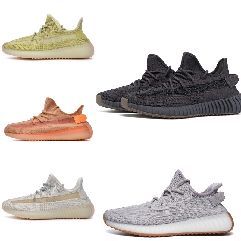 orca Knit Running KanyeWest boost 350 shoe Dusty Cactus Triple Multi-Color CNY Pure Platinu White Shoes 350 midnight navy Men Women-image-699334819