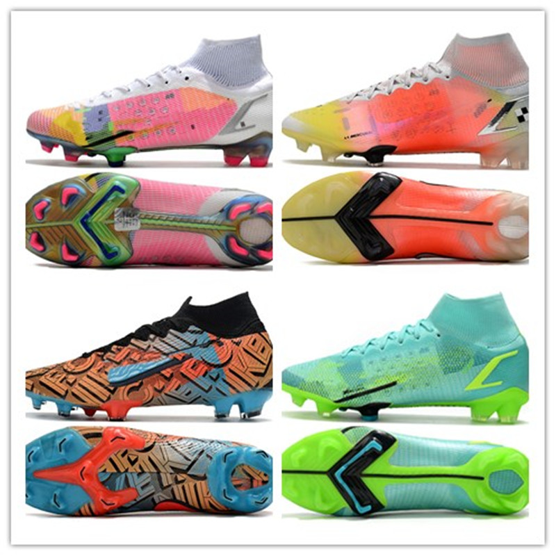 

2021 Mens Women Soccer Shoes Mercurial Superfly 7 VII 360 Elite SE SG-PRO AC Daybreak CR7 Ronaldo Neymar Football Boots Cleats, With box