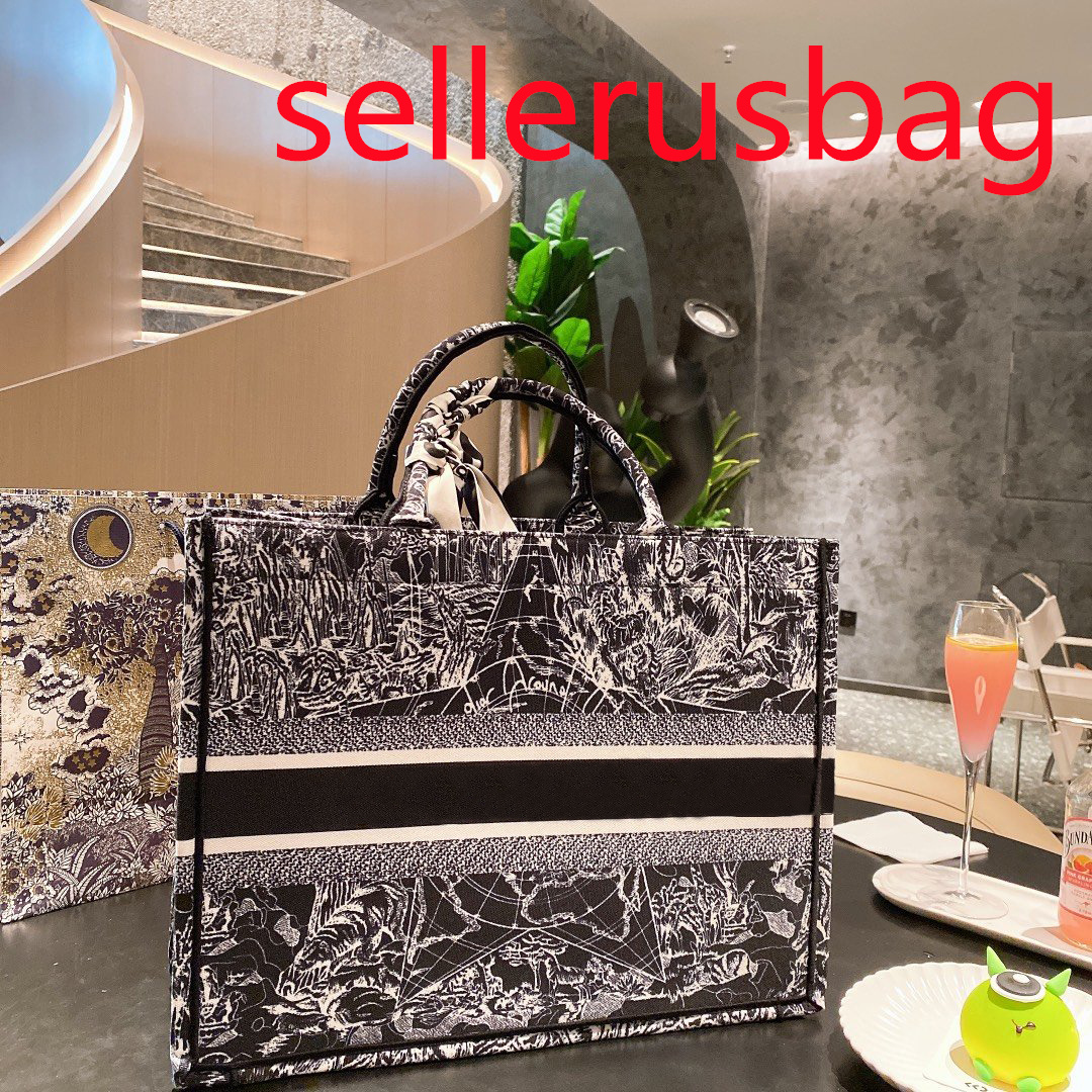 

New 2021tote handbags Classic Colorful Book Totes bag womens handbag embroidered large embroidery Canvas lady shoppping bags