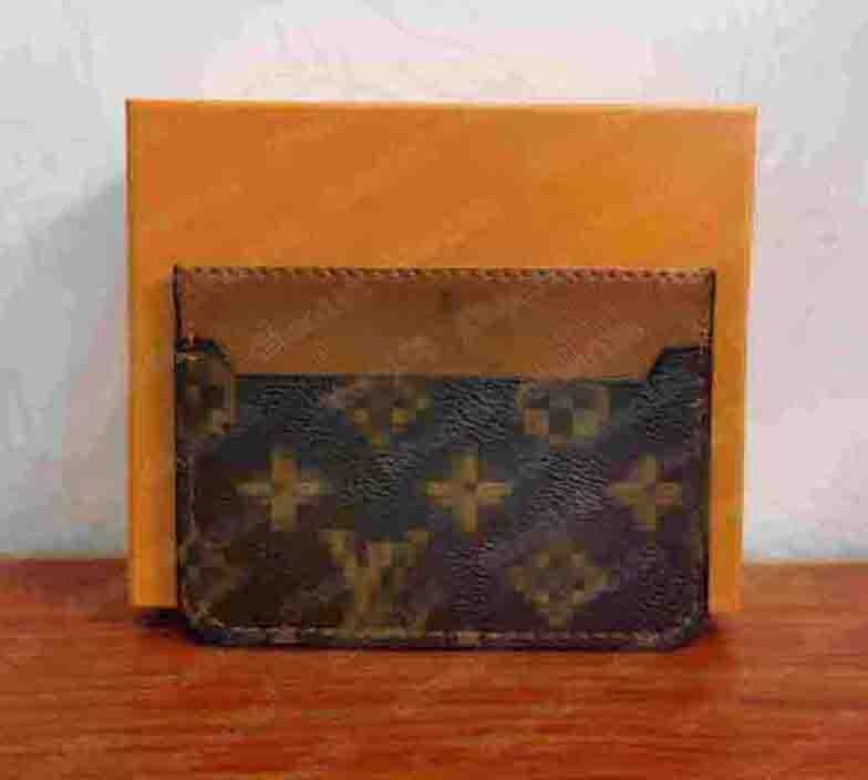 

GGLVLouisVitton YSLVUTTON Business Card Holders Wallets 2021 Luxury Designer Men Women Credit Leather Pouch Coin Purse Key Mini Wallet With Box, Black