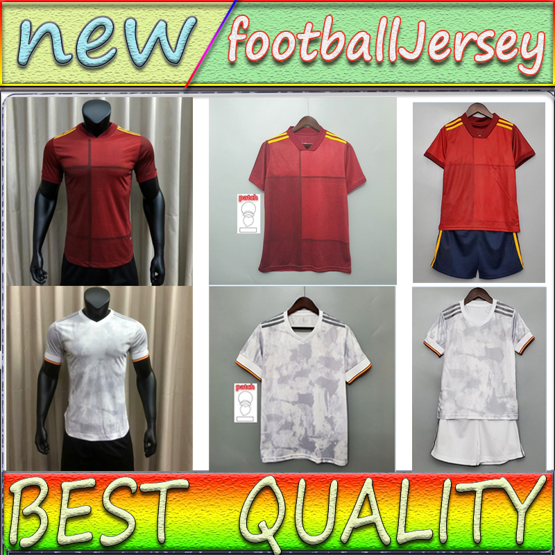 

2021 soccer jersey Player Fsan version Camiseta España PACO MORATA A.INIESTA PIQUE 20 21 European Cup ALCACER SERGIO ALBA men KIDS, (fans version)