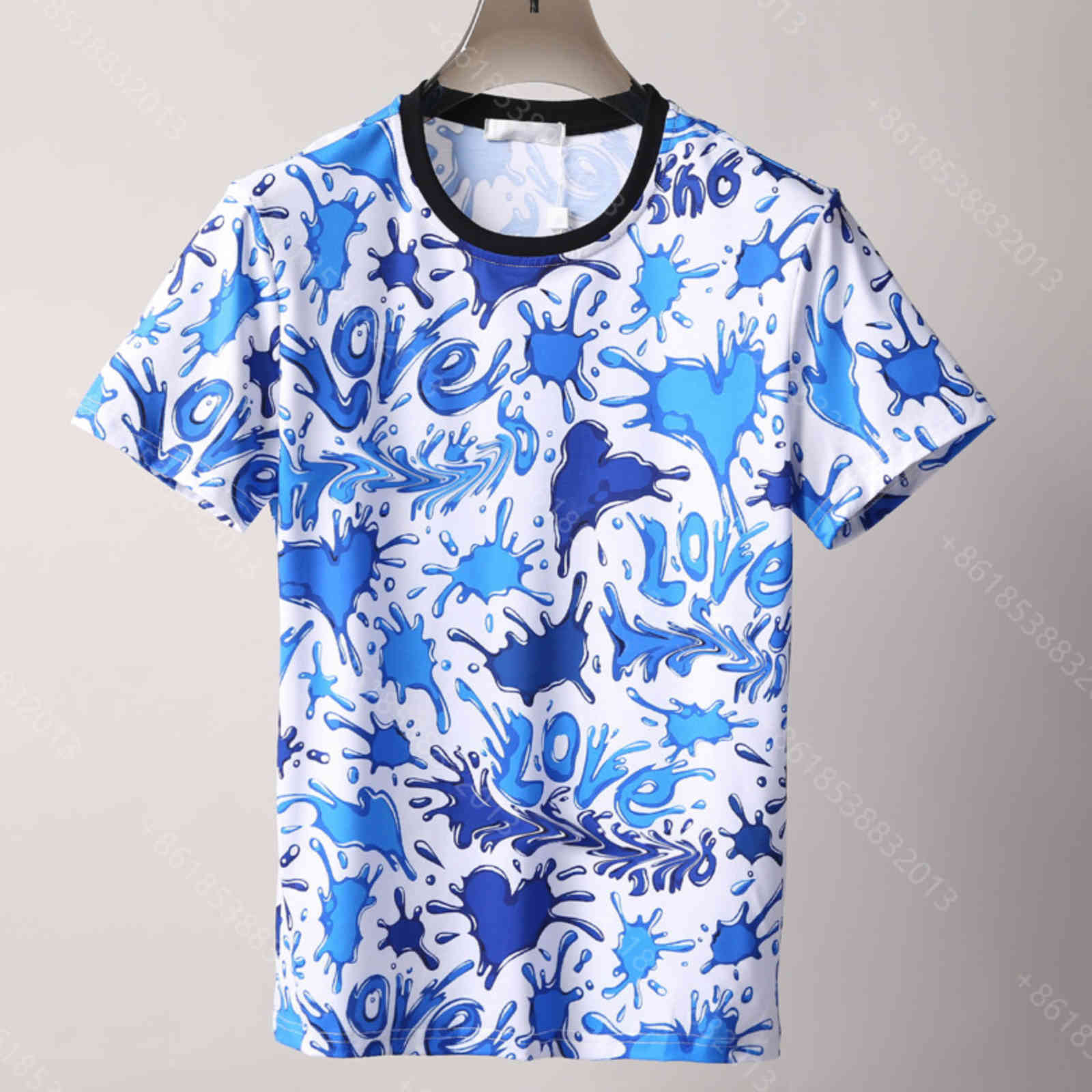 

22ss men cotton T shirt summer print simple short sleeve t-shirt graphic pack letter logo high quality round neck pullover tee brand XXXL designer clothes mens a3