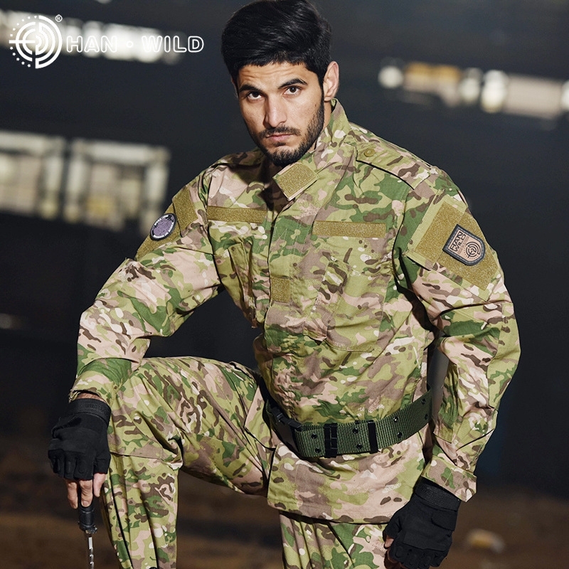 Camouflage suit special forces outdoor live CS field training CP camouflage-image-736260675