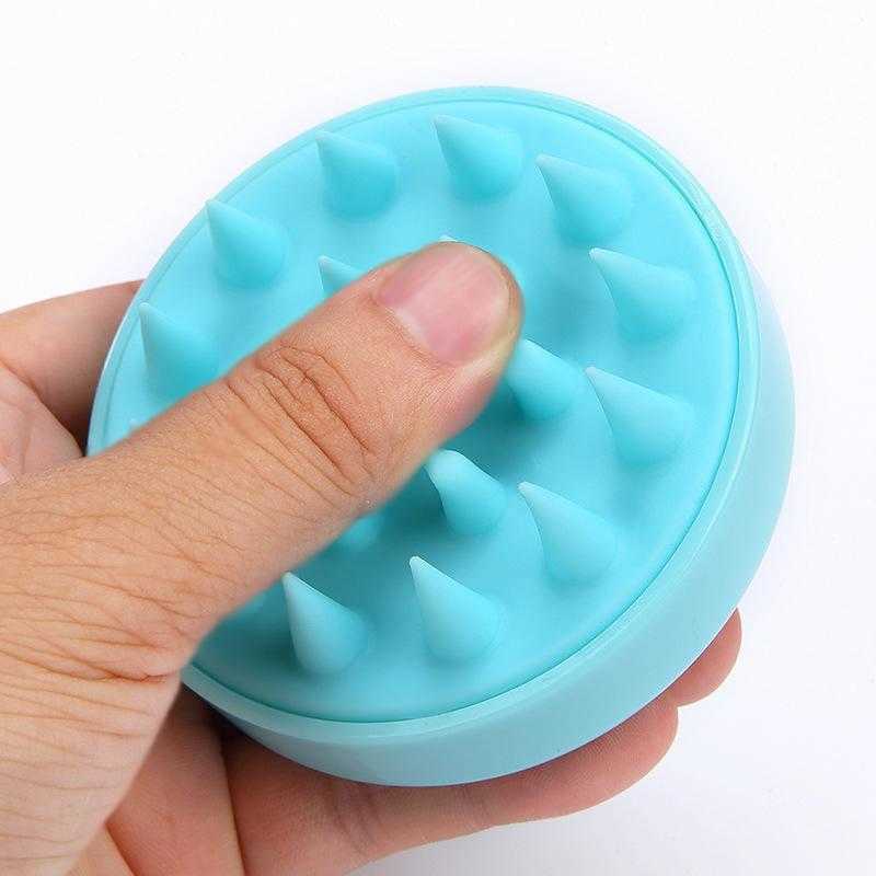 Beautiful and practical soft silicone shampoo brush massage shampoo brush to clean the scalp household bath comb hairdressing tool