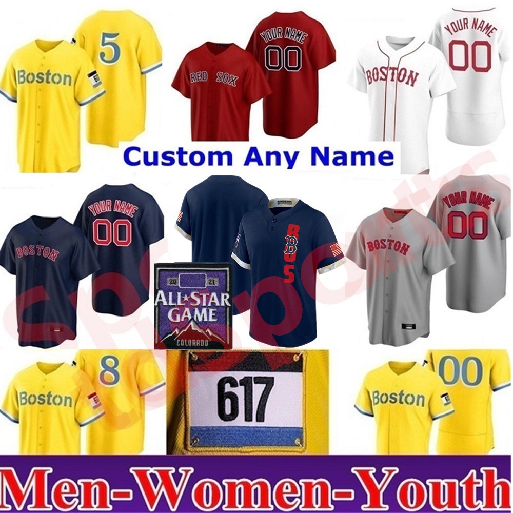 

Boston Men Women youth Red Sox 2021 All-Star Game Baseball Jerseys Xander Bogaerts Hernandez Rafael Eduardo Rodriguez Verdugo Benintendi Yastrzemski Williams, As shown in illustration