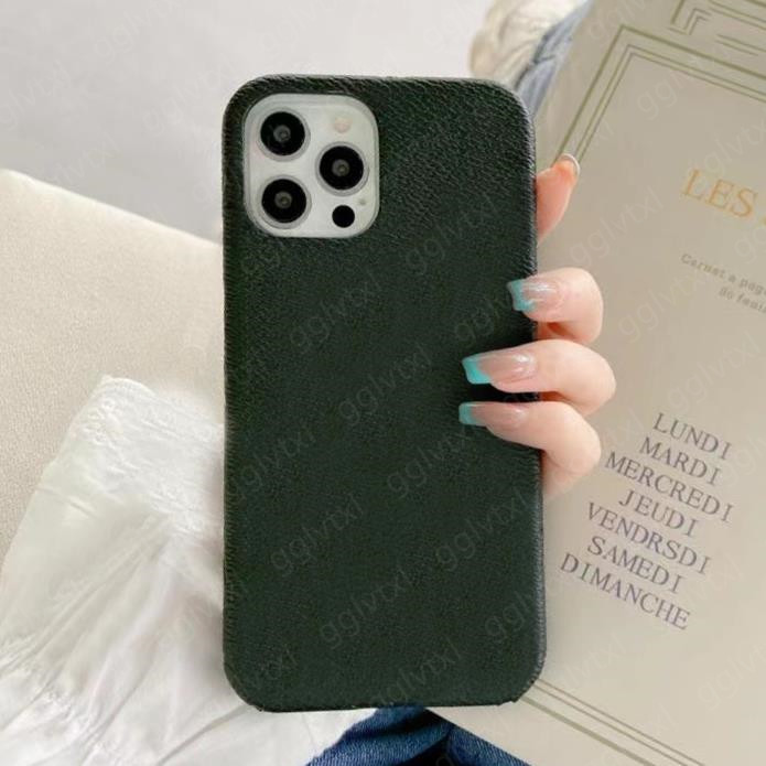 

With retail box L Luxury designer cases leather 13 13promax phone case 7 8 plus x xr xs for iphone 12 Mini 11 pro max, #1- black flowers l