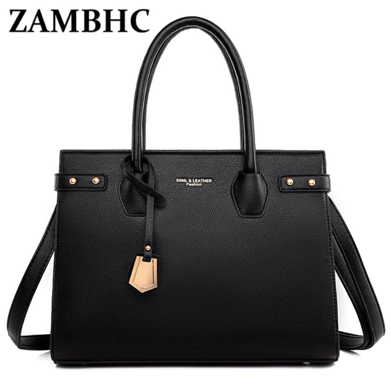 

Evening Bags Luxury Women's Hand Bag Large Capacity Ladies Tote High Quality Leather Shoulder Crossbody For Women Fashion Handbags, Black bag