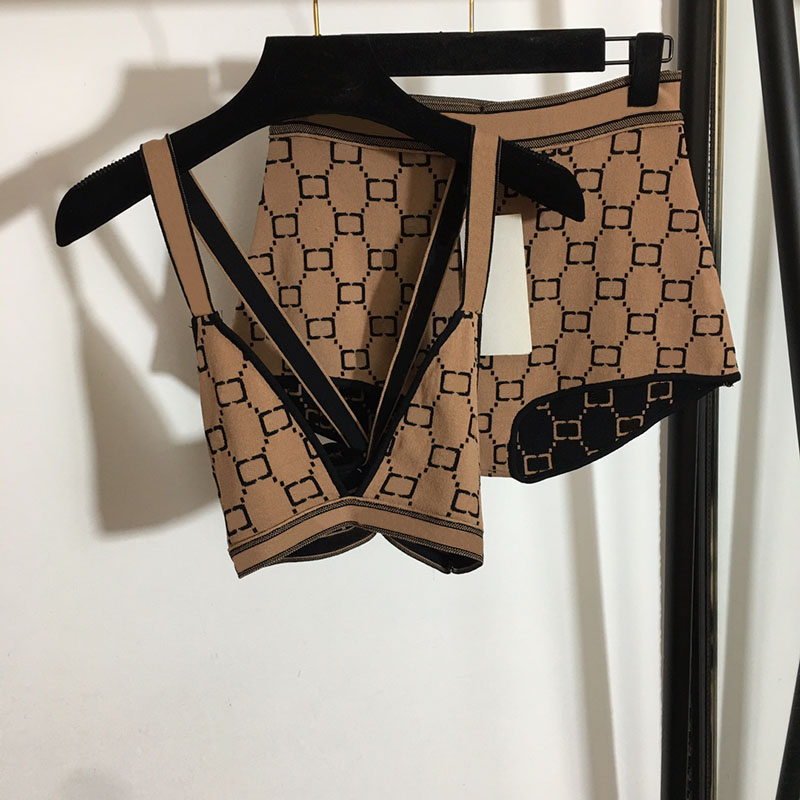 

Full Letter Jacquard Textile Underwear Summer Outdoor Beach Bikini Sexy Backless Sling Bikinis Breathable Sunbath Underclothes, As pic