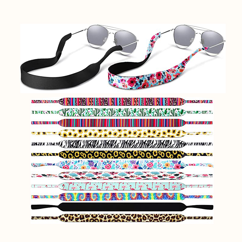 

Neoprene Eyeglass Strap for Kids and Adult, No-Tail Adjustable Eyewear Retainer, Floating Sunglass Lanyard Fits Most Frames