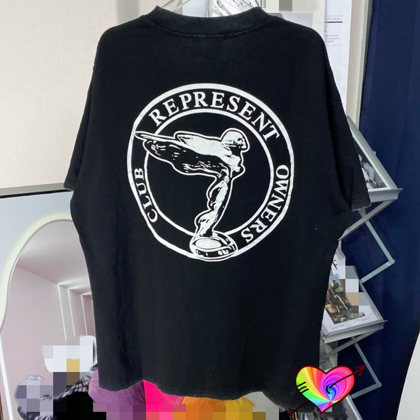 

T shirt 2022ss Men Women High Quality Vintage Black Graphic Tee 1 Tops