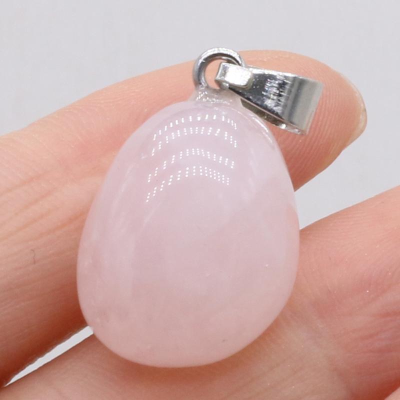 

Charms Pendants For Jewelry Making DIY Necklace Earring Accessories Irregular Natural Stone Rose Quartz Crystal Gifts Wholesale, Bronze;silver