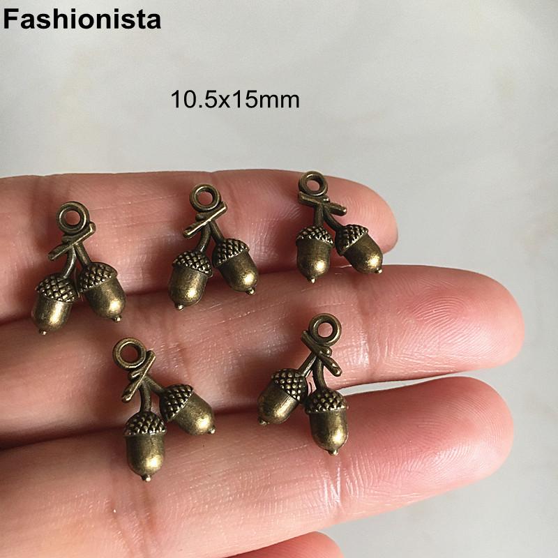 

Charms -100 Pcs/10 Pcs Pinecone 10.5x15mm Antique Bronze DIY Earrings Bracelets Jewel-accessories Pendant -E, Bronze;silver
