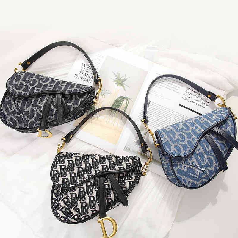 

72% OFF bag 2022 designer s new fashion saddle crossbar hand bill of lading shoulder d family women's armpit, R embroidery small