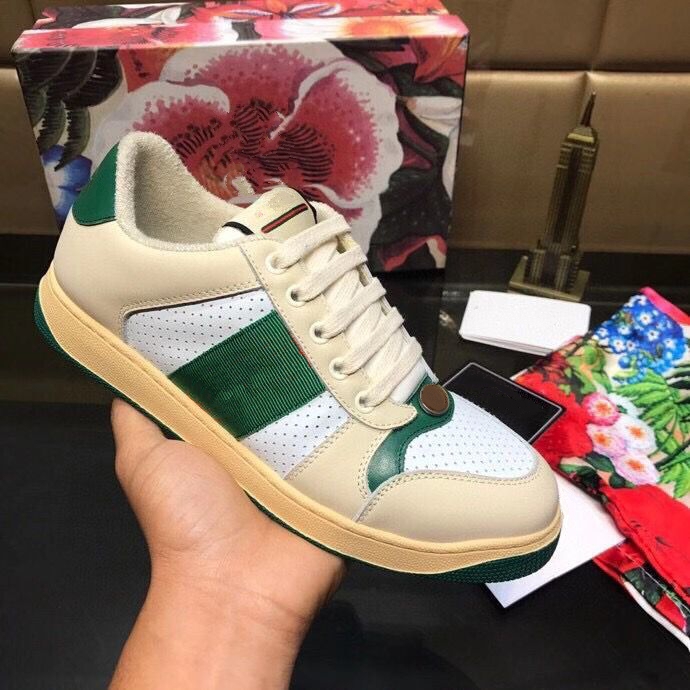 

Valentin 2021Low Cut Suede spike For Men Shoes Party Wedding Real Leather Sneakers Size 35-44 nh01