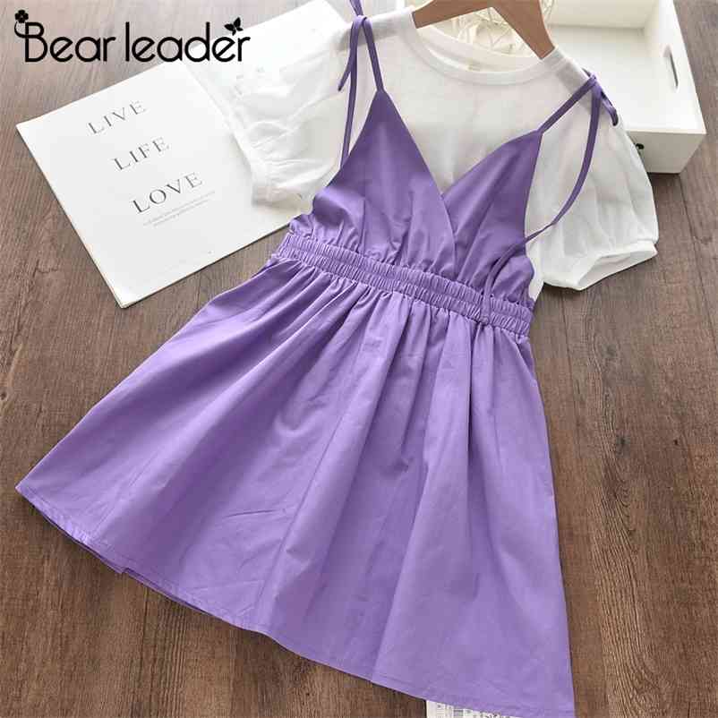 

Kids Girls Dresses Fashion Kid Summer Ribbons Dress Children Outfits Baby Sweet Clothing Vestidos for 3 8Y 210429, Ah393 purple