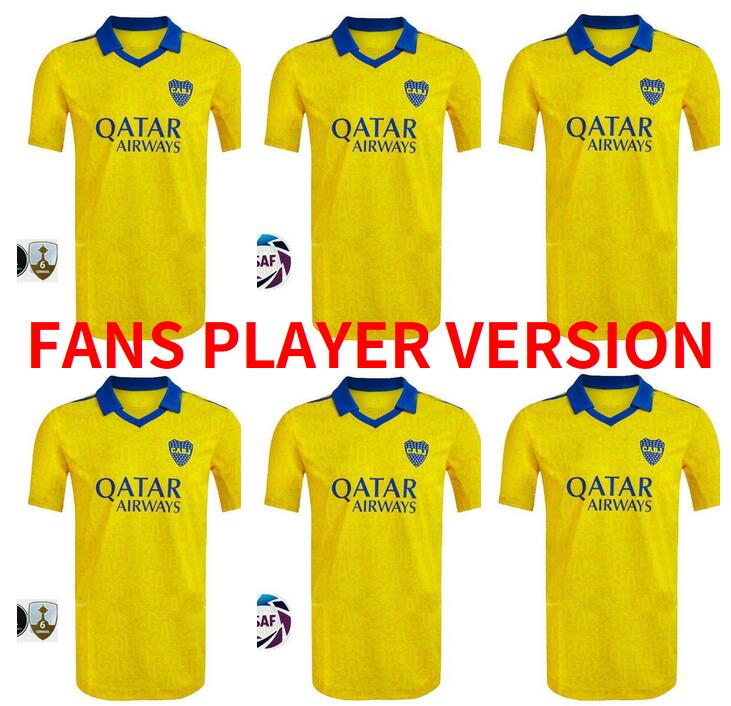 

fans player version 2022 2023 Boca Juniors Soccer Jerseys MARADONA CARLITOS DE ROSSI TEVEZ VILLA SALVIO MEDINA VARELA Pavón 22 23 football tight shirt