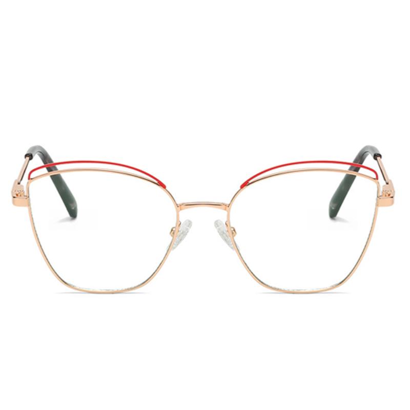 

Sunglasses 80216 Anti-blue Light Spring Leg Cat Eye Glasses Frame Men Women Optical Fashion Computer Eyeglasses